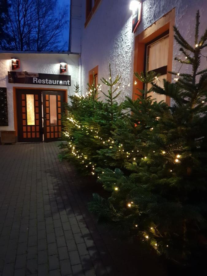 Pension Und Restaurant Die Burg Ehrenfriedersdorf Eksteriør billede